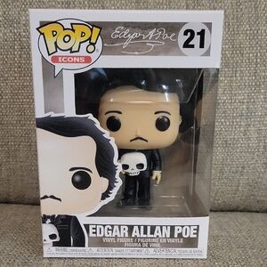 Funko Icons Edgar Allan Poe with Skull